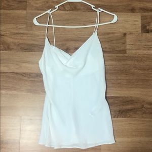 Cowl neck tank top